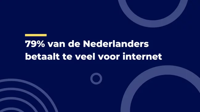 Nederlander betaalt te veel voor internet Nederlander betaalt te veel voor internet
