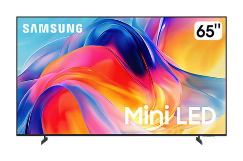 Samsung 65 Mini LED smart tv productfoto voor ziggo gratis tv actie