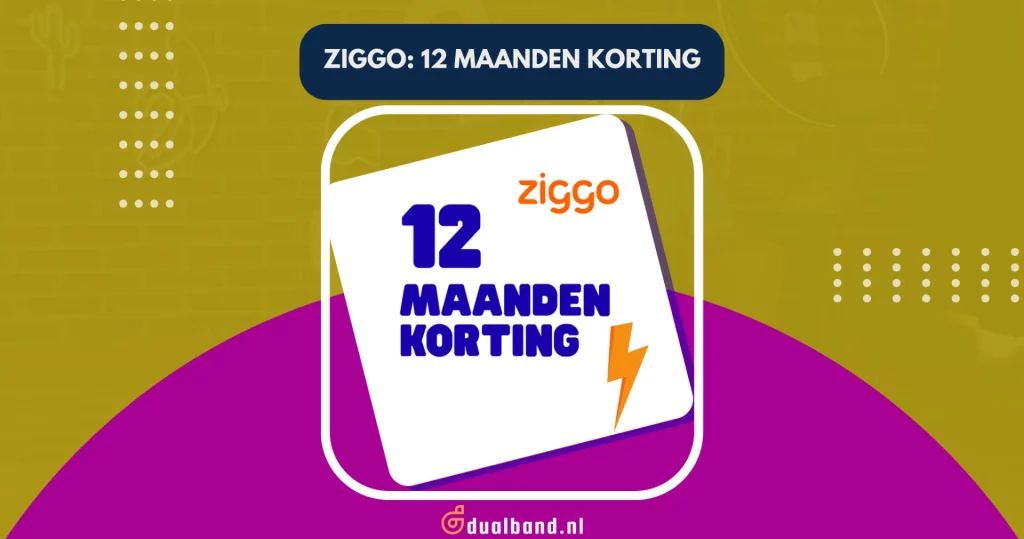 Ziggo 12 maanden korting hero header